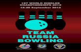 TEAM RUSSIA BOWLING · 2002 International sports youth games of CIS and Baltic countries (Moscow) 2004 World Ranking Masters (Moscow) 2005 European Men Championships (Moscow) 2007