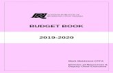 BUDGET BOOK 2019-2020 · Detailed Estimates Index A 2. Budget Pages • Summary B • Achieving for Children, Client Side & Residual Functions C • Adult Social Services & Health