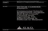 GAO-09-495 Motor Carrier Safety: Commercial Vehicle ... MOTOR CARRIER SAFETY Commercial Vehicle Registration Program Has Kept Unsafe Carriers from Operating, but Effectiveness Is Difficult