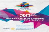 Installation Dinner - Rotary Club of Kuching Central · 2015. 7. 10. · 6 30th Installation Dinner For Rotary Year 2015-2016 It is the time of the year again when 35,109 Rotary clubs