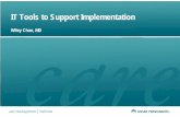 IT Tools to Support Implementation · 2013. 9. 10. · Robust tools exist to embed guidance in Electronic Health Records (EHRs) High-quality evidence of effectiveness in improving