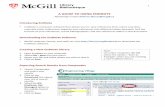 A GUIDE TO USING ENDNOTE - McGill University · EndNote. EndNote will then extract the author, year, title, journal, and other descriptive information from the PDF. 1. On a Windows