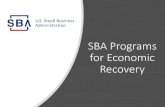 SBA Programs for Economic Recovery - Small Business ......For current SBA Serviced Disaster (Home and Business) Loans: If your disaster loan was in regular servicing status on March