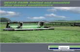 DEUTZ-FAHR Trailed and mounted disc mower conditioners · 3 Free Float Suspension DiscMaster 832T. Pulled suspension The Free Float Suspension concept is the Deutz-Fahr solution to