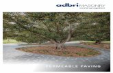 PERMEABLE PAVING · permeable paving series encourages water to infiltrate through the pavement surface and substructure to the ground below, easing the pressure on these already