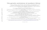 The genetic prehistory of southern Africa · The genetic prehistory of southern Africa Joseph K. Pickrell 1*, Nick Patterson 2, Chiara Barbieri 4,12, Falko Berthold 4,13, Linda Gerlach