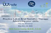 Practice Lab in Brief Narrative Therapy: Advancing your skills · new evolutions in the thinking. She has particular expertise in the application of narrative in brief and walk-in