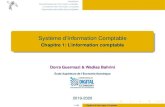 Système d’Information Comptable - ESEN · Le système d’information comptable (SIC) Un ensemble de règles, de procédures, de méthodes et de techniques destinées à organiser,