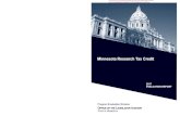 Minnesota Research Tax Credit - Minnesota Legislature · Minnesota Department of Health Oversight of HMO Complaint Resolution, February 2016 Minnesota Health Insurance Exchange (MNsure),