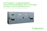 Greater reliability and flexibility for large solar ...solar.schneider-electric.com/wp...Core-XC-Brochure.pdfsolar installations Conext Core XC central inverters. 02 ... UPS, and electrical