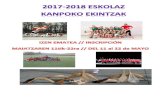2017-2018 ESKOLAZ KANPOKO KIROL ESKAINTZA · 2017. 5. 11. · OHARRAK: * Adin hauetan (LH3-4) Euskal Pilota, Futbol edo Saski egiteko Kirol Garapena egitea derrigorrezkoa da / Para