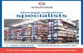 storage solution specialists · supported raised storage systems have racking beneath them to provide additional shelving and storage. You can use new or existing pallet racking and