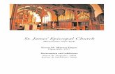 St. James’ Episcopal Church€¦ · 8’ Concert Flute 8’ Gamba 8’ Dulciana 4’ Harmonic Flute 22/3 Nazard (new) 2’ Piccolo (new) ... with a mahogany case and “gilt front