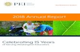 2018 Annual Report · • Project Learning Tree® (PLT) & Project WILD® professional development • Career and technical education (CTE) course framework development and support