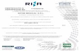 CERTIFICATO N. 17229/07/S SIFEM MEDICAL S.R.L. 9001.pdf · The use and validity of this certificate are subject to compliance with the RINA document : Rules for the certification