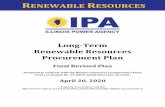 RENEWABLE RESOURCES · 20/04/2020  · Final Revised Long-Term Renewable Resources Procurement Plan April 20, 2020 Long-Term Renewable Resources Procurement Plan Final Revised Plan