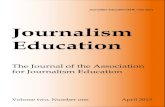 Journalism Education€¦ · Journalism Education is the journal of the Association for Journalism Education, a body representing educators in HE in the UK and Ireland. The aim of