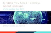 5 Facts You Need To Know About Backups - StorageCraft...5 Facts You Need To Know About Backups World Backup Day 2019 Don't Worry About Data Loss... Plan For It WHY YOU NEED A BACKUP