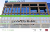 INVESTORS PRESENTATION - Ameriabank presentation_Q1 2016_full.pdf · best bank in armenia 2013, 2012 best foreign exchange provider in armenia 2013, 2012 certificate of appreciation