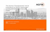 The German Energiewende and its implications for District … · 2018. 12. 21. · Western Europe » AGFW has over 40 ... » Strong contribution of accumulators and flexible conventional
