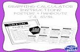 Graphing Calculator Instructionscambridgesouthdorchester.weebly.com/uploads/1/1/1/6/111602381/t… · Graphing Calculator Instructions Posters and Handouts (TI-83/84) Included in
