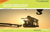 Mobile Elevating Work Platforms - Accessman · 2019. 9. 25. · BEST PRACTICE GUIDELINES // MOBILE ELEVATING WORK PLATFORMS. 1. TABLE OF CONTENTS. 01. INTRODUCTION 5. 1.1. Scope and