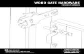 WOOD GATE HARDWARE - Ameristar Fence Products Use for split rail and stockade fence. Round post latch