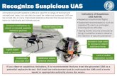 Recognize Suspicious UASRecognize Suspicious UAS · 2020. 8. 11. · Recognize Suspicious UASRecognize Suspicious UAS Unmanned aircraft systems (UAS) are used for a range of tactical