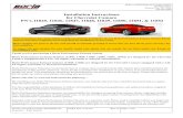 Installation Instructions for Chevrolet Camaro PN’s 11845 ... · Borla Performance Exhaust Systems (11845, 11846) are designed for the Chevrolet Camaro equipped with a 3.6L V6 engine,
