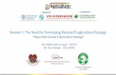 Session 1: The Need for Developing National E-agriculture Strategy · e-Agriculture Strategy Implementation •Pilot provinces Jiwaka –Fruits & Vegetables and Livestock East Sepik