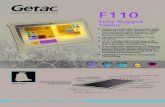 Fully Rugged Tablet - ELVAC F110 Fully Rugged Tablet Getac recommends Windows. Specifications Operating
