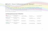 What’s Your Interpersonal Style?...Once each team member has completed the interpersonal style ‘colours exercise’, share the results with eachother. Consider discussing which