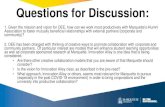 Questions for Discussion - Marquette University€¦ · Questions for Discussion: 1. Given the mission and vision for OEE, how can we work most productively with Marquette’s Alumni