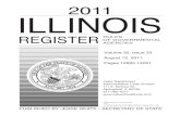 Illinois Register Cover 2011:Layout 1 · 42 October 3, 2011 October 14, 2011 43 October 11, 2011 October 21, 2011 44 October 17, 2011 October 28, 2011 45 October 24, 2011 November