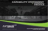 CAPABILITY STATEMENT · 2019. 12. 12. · PROFILE HAZARDOUS MATERIAL SPECIALISTS aztechservices.com.au ... capability, capacity and experience to gain your ... we regularly complete