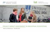 PRIVACY IMPACT ASSESSMENT IN INDUSTRIAL ECOSYSTEMS · existing threat modeling methodologies Seminar "Engineering Responsible Information Systems" 25 CONCLUSION The findings of this