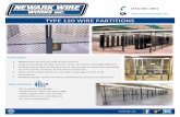 Type 120 Wire Partition Brochure - Newark Wire Works Inc. · 2019. 12. 28. · TYPE 120 WIRE PARTITIONS Wire mesh partitions manufactured and installed by Newark Wire Works are unsurpassed