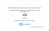 2016 National Internet Contract Communications Workers of ......Effective July 24, 2016 Expiration Date July 20, 2019 Table of Contents i AT&T Services, Inc. And Communications Workers