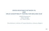 CROSS-RESISTANCE BETWEEN FQ AND DRUG ......CROSS-RESISTANCE BETWEEN FQ AND DRUG SUSCEPTIBILITY TESTING FOR BDQ AND DLM 1 MDRTB Symposium Tbilisi, Georgia 22nd March 2016 Elisa Ardizzoni,