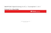 MSP430 Optimizing C/C++ Compiler v 3.0 User's Guide (Rev. Csites.science.oregonstate.edu/~hetheriw/whiki/ph...MSP430 Optimizing C/C++ Compiler v 3.1 User's Guide Literature Number: