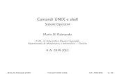 Comandi UNIX e shell...Il comando ls consente di visualizzare informazioni sugli oggetti presenti nel lesystem. Mediante il parametro pathname e possibile identi care l’oggetto sul