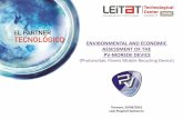 ENVIRONMENTAL AND ECONOMIC ASSESSMENT OF THE PV … · 2020. 5. 11. · 2 1. introduction 2. framework of the environmental and economic analysis 3. life cylce assessment: lca 4.