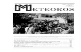 Mitteilungsblatt des Arbeitskreises Meteore e. V. über Meteore, … · 2019. 3. 27. · Meteor-Camp in Ketz ur statt, das die Beobachter zu gemeinsamem Tun anlockte { ein Anreiz,