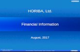 HORIBA, Ltd. Financial Information...Sep 15, 2017  · Increase in demand for stack gas analyzers: replacement demand in Japan and VOC-regulation related sales in China . Stack gas