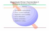 Quantum Error Correction I · 1 LOS ALAMOS National Laboratory One of Two Qubits A ˆ A B State spaces: 0i A + 1i B 00i AB + 01i AB + 10i AB + 11i AB Q ˆ? Q Q