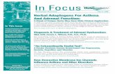 In Focus - NutriCology€¦ · Anxiety, Cognition and Stamina ... a novel blend of Chinese herbs that proved statistically as effective as steroids in alleviating asthma symptoms.