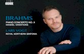 BRAHMS · 2020. 4. 22. · After your first Brahms album with the Piano Concerto No. 1 and Ballades, you’ve now recorded the Piano Concerto No. 2 in B flat major Op. 83 and the