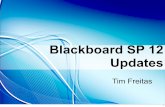 Blackboard SP 12 Updates · Content Editor - WIRIS Updates Video Everywhere Item Analysis 2. Global Navigation The new Global Navigation feature refers to the set of links that appears