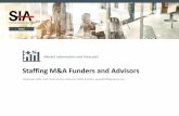 Staffing M&A Funders and Advisors · Global Market Information and Forecasts Staffing M&A Funders and Advisors 2 September 2020 | Adam Pode, Director of Research (EMEA & APAC) | apode@staffingindustry.com