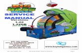BAY TEK GAMES, INC. BIG BASS WHEEL SERVICE MANUAL …...shows the current setting for credits per game. allows you to change. factory setting: 4 credits other credit options: 0 credits